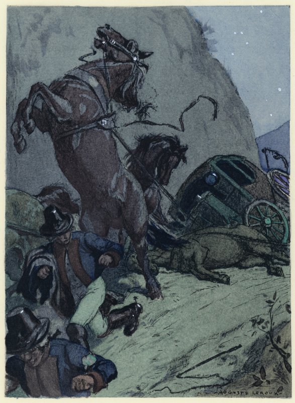 Illustration pour les mémoires de Casanova (lithographie couleur) - Jules Marie Auguste Leroux