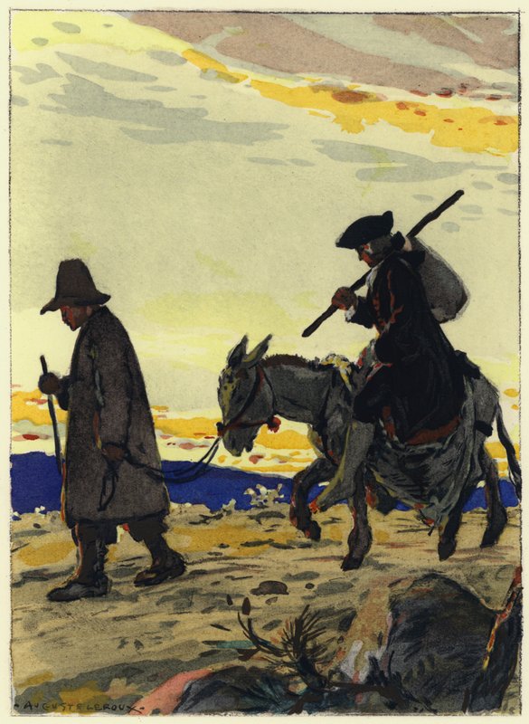 Illustration pour les mémoires de Casanova (lithographie couleur) - Jules Marie Auguste Leroux