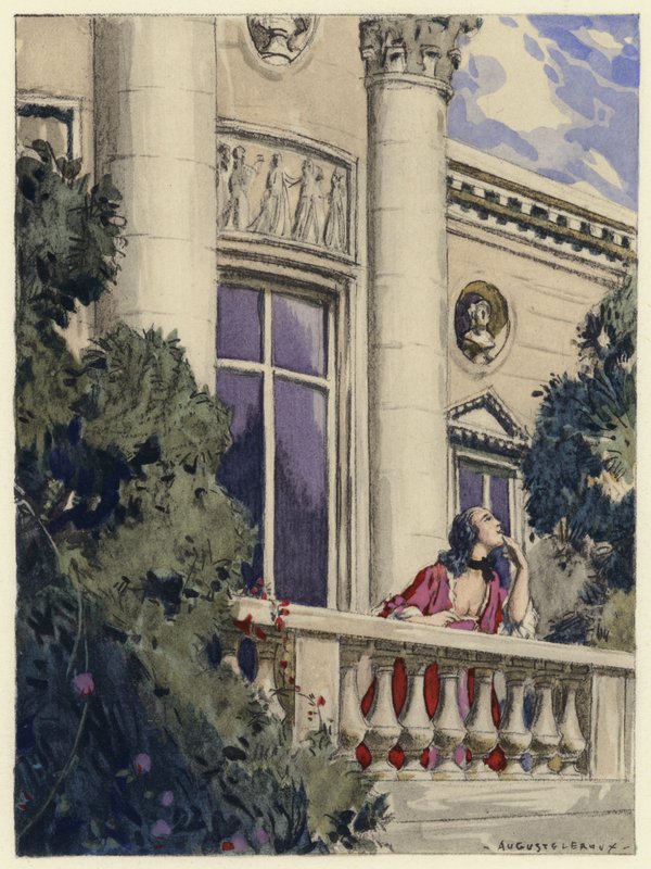 Illustration pour les mémoires de Casanova (lithographie couleur) - Jules Marie Auguste Leroux
