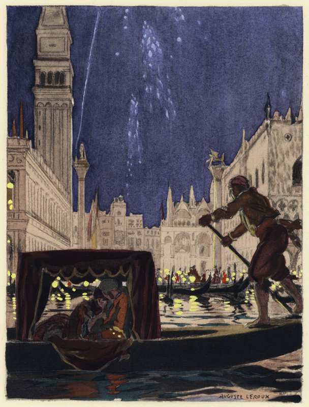 Illustration pour les mémoires de Casanova (lithographie couleur) - Jules Marie Auguste Leroux