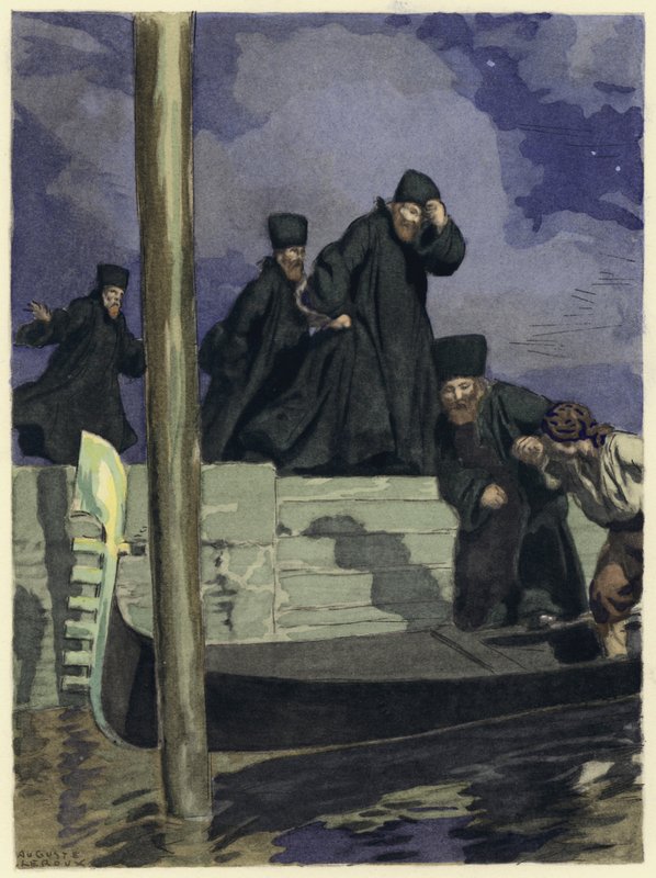 Illustration pour les mémoires de Casanova (lithographie couleur) - Jules Marie Auguste Leroux