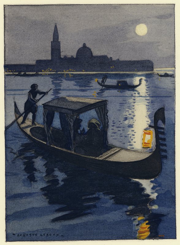 Illustration pour les mémoires de Casanova (lithographie couleur) - Jules Marie Auguste Leroux