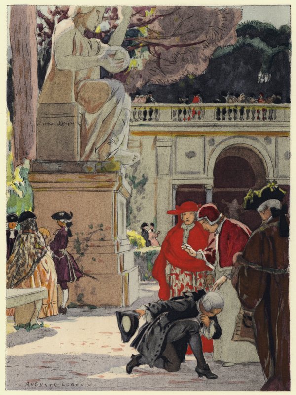 Illustration pour les mémoires de Casanova (lithographie couleur) - Jules Marie Auguste Leroux
