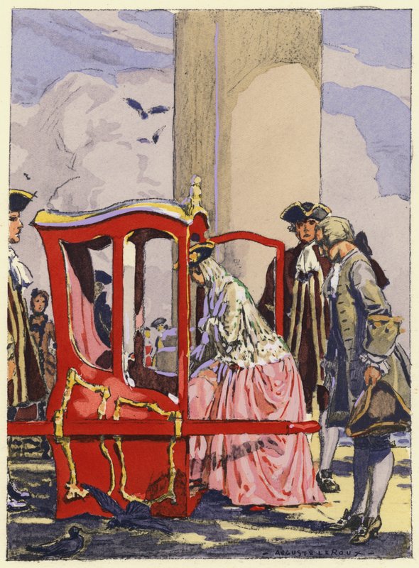 Illustration pour les mémoires de Casanova (lithographie couleur) - Jules Marie Auguste Leroux