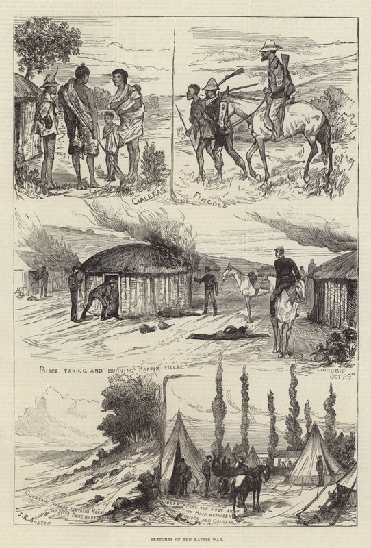 Croquis de la guerre des Kaffirs - Julian Rossi Ashton