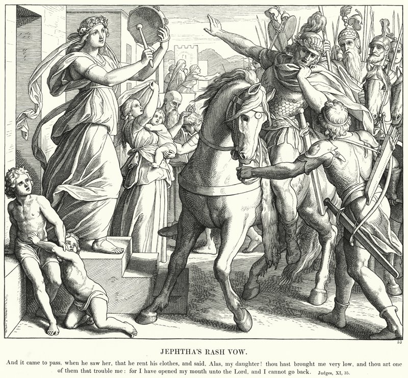 Le vœu imprudent de Jephté - Julius (after) Schnorr von Carolsfeld