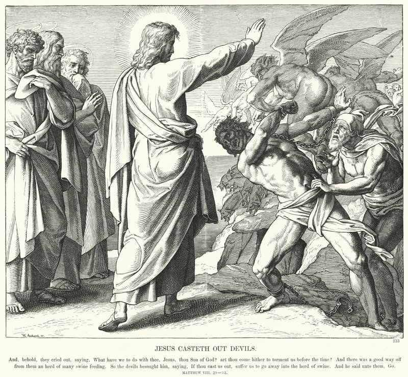 Jésus chasse les démons - Julius (after) Schnorr von Carolsfeld