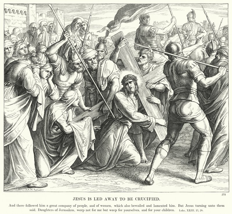 Jésus est conduit pour être crucifié - Julius (after) Schnorr von Carolsfeld