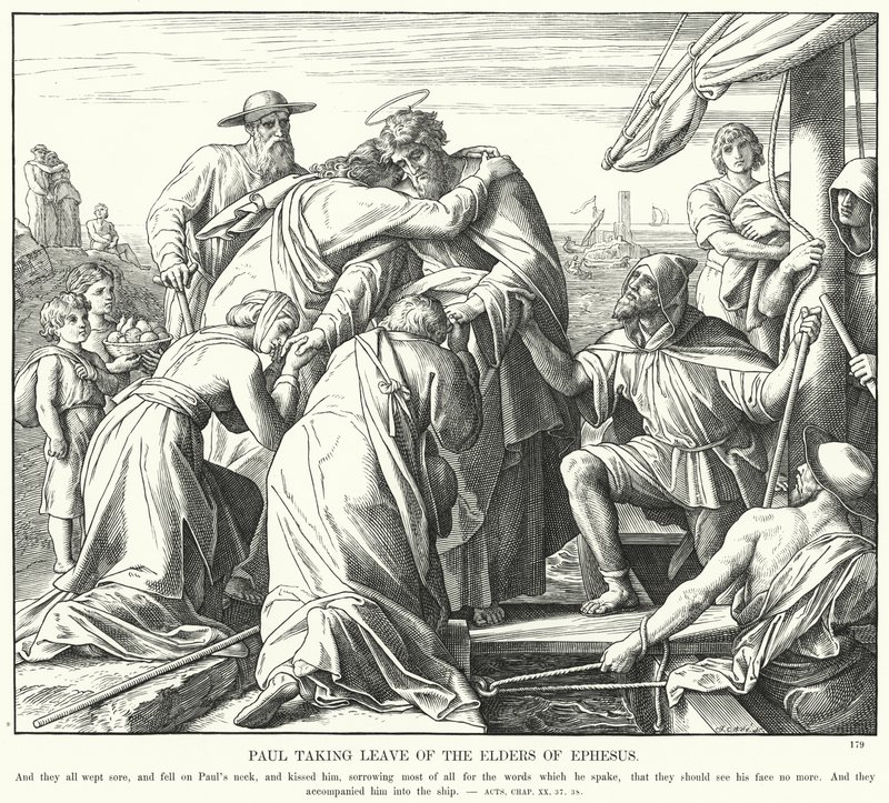 Paul prend congé des anciens d