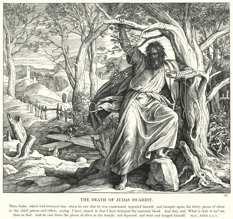 La Mort de Judas Iscariot - Julius (after) Schnorr von Carolsfeld