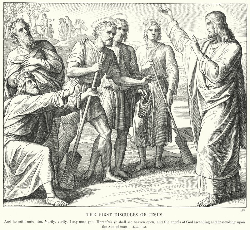 Les premiers disciples de Jésus - Julius (after) Schnorr von Carolsfeld