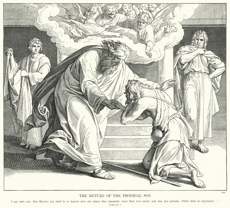 Le Retour du fils prodigue - Julius (after) Schnorr von Carolsfeld