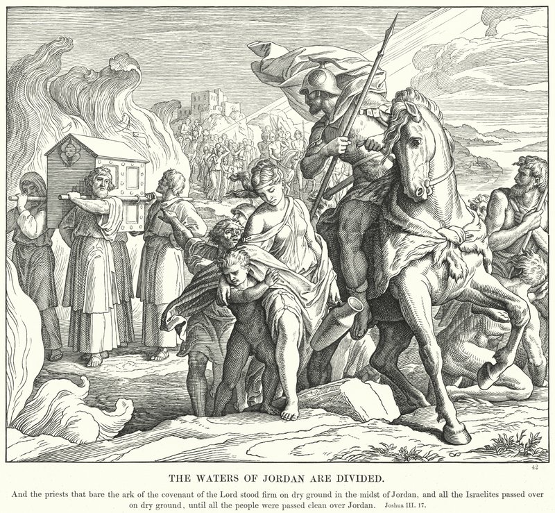 Les eaux du Jourdain sont divisées - Julius (after) Schnorr von Carolsfeld