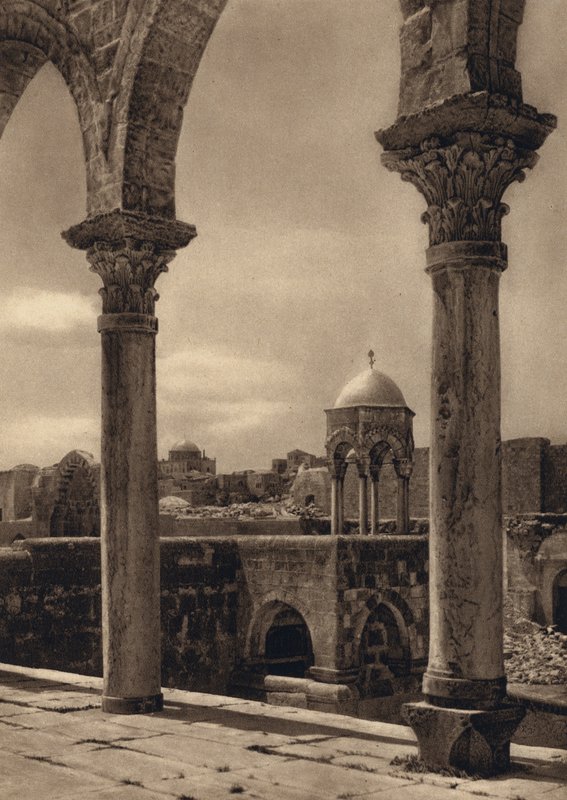 Jérusalem, arcades sur la place du Temple - Karl Grober