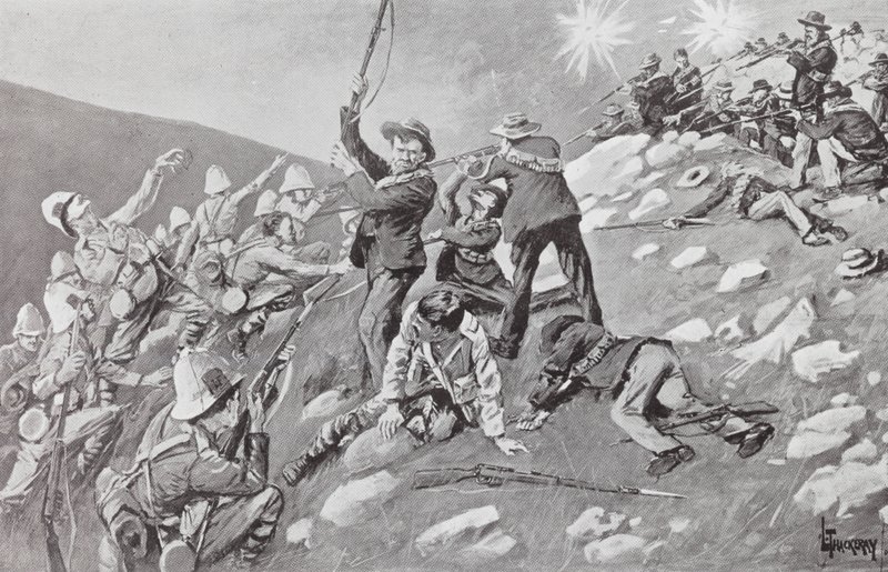 Charge des Inniskillings, Bataille des hauteurs de Tugela - Lance Thackeray