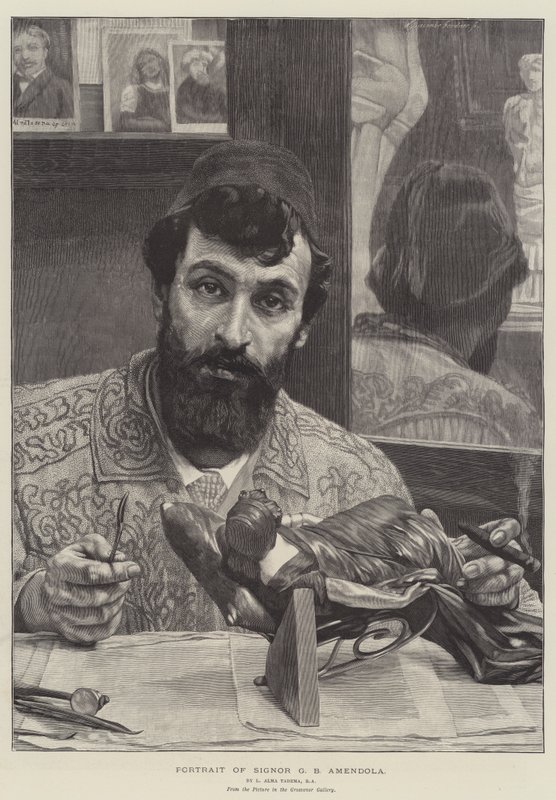 Portrait de Signor G B Amendola - Lawrence Alma Tadema