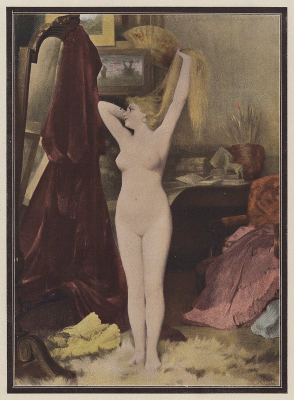Le modèle - Leon Auguste Cesar Hodebert
