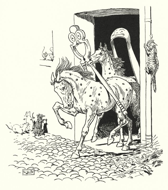 Les Casse-noisettes et les Pinces à sucre (lithographie) - Leonard Leslie Brooke
