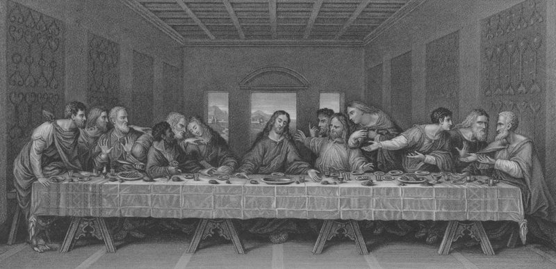 La Cène, Matthieu 26, Verset 17-30 - Leonardo da after Vinci