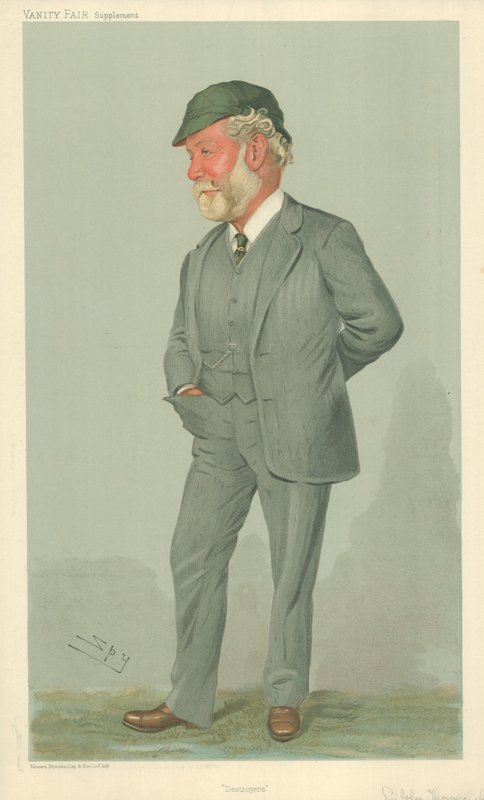 Sir John Isaac Thornycroft, Destroyers, 19 janvier 1905, caricature de Vanity Fair - Leslie Matthew Ward