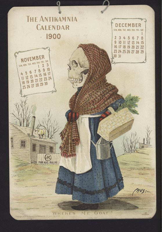 Illustration pour le calendrier Antikamnia - Louis Crucius or Crusuius