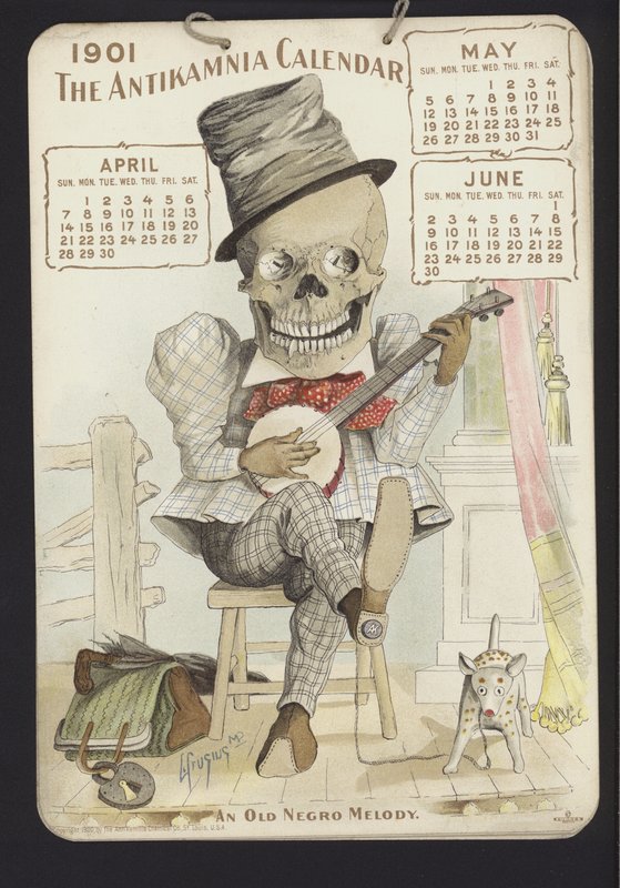 Illustration pour le calendrier Antikamnia, 1901 - Louis Crucius or Crusuius