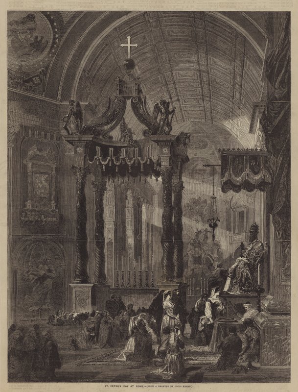 Le jour de Saint-Pierre à Rome - Louis Haghe