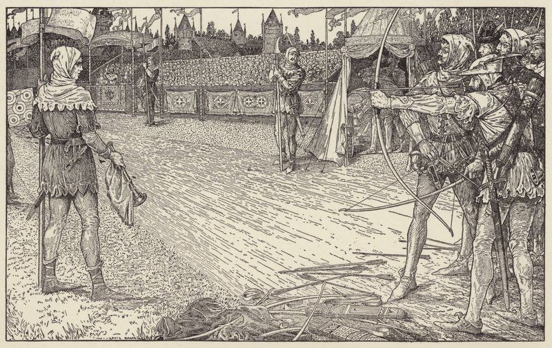 Robin remporte le prix de la reine - Louis John Rhead