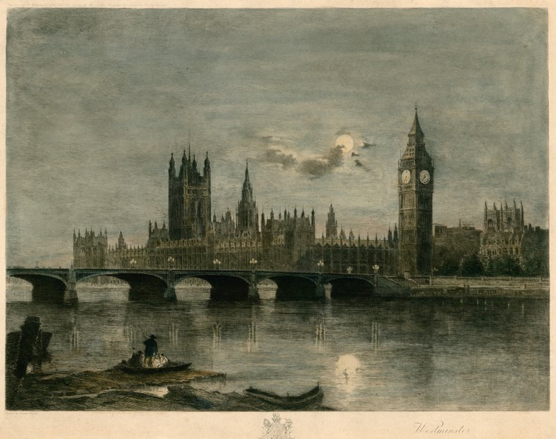 Westminster la nuit - Lucien Marcelin Gautier
