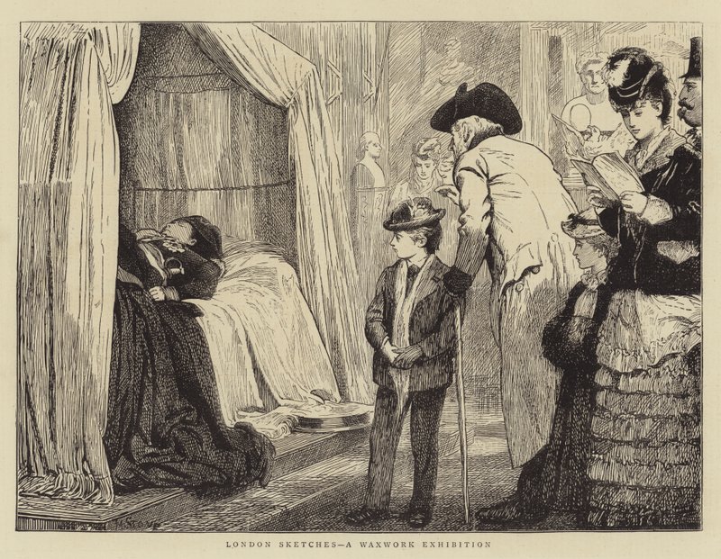 Croquis de Londres, une Exposition de Figures de Cire - Marcus Stone