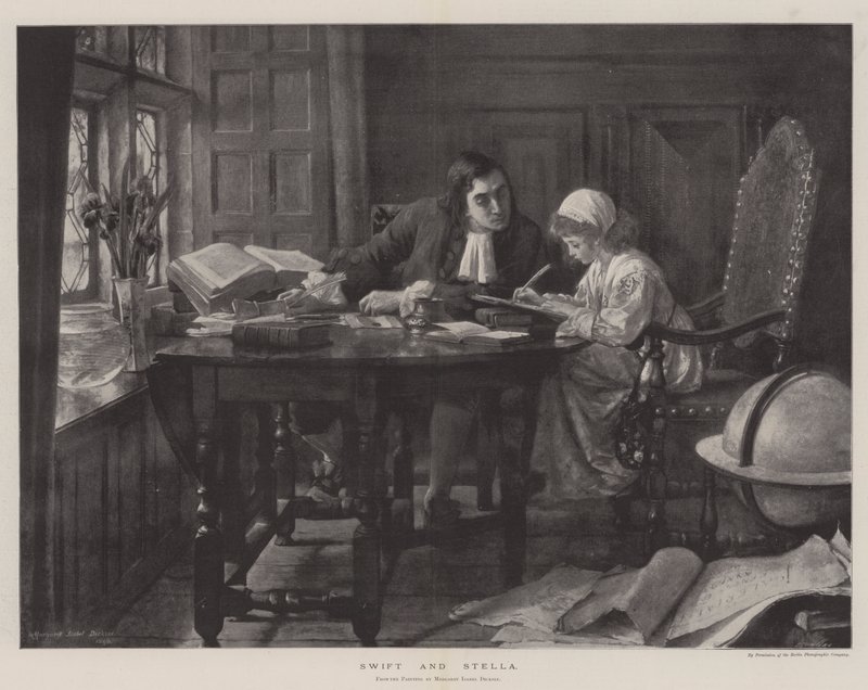 Swift et Stella - Margaret Isabel Dicksee