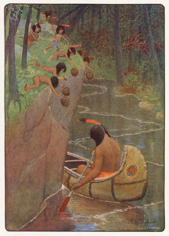 Illustration pour Hiawatha par Longfellow - Maria Louise Kirk