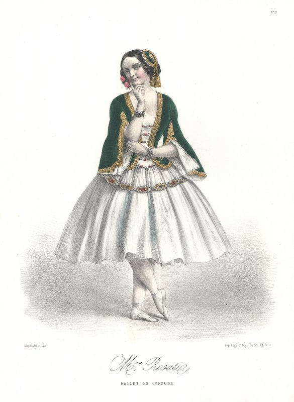 Danseuse de ballet italienne Carolina Rosati dans le ballet d