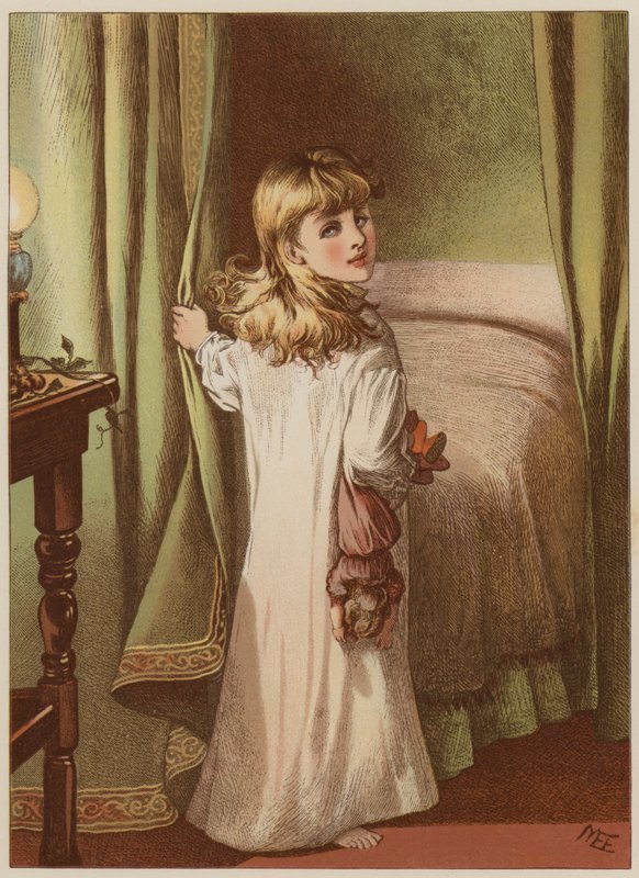 Fille se retirant au lit - Mary Ellen Edwards