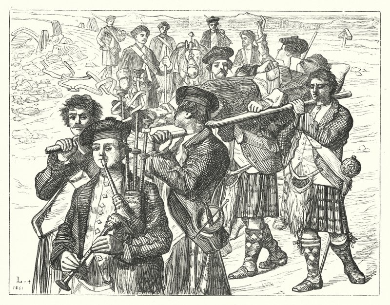 La nuit après Culloden - Matthew James (attr. to) Lawless