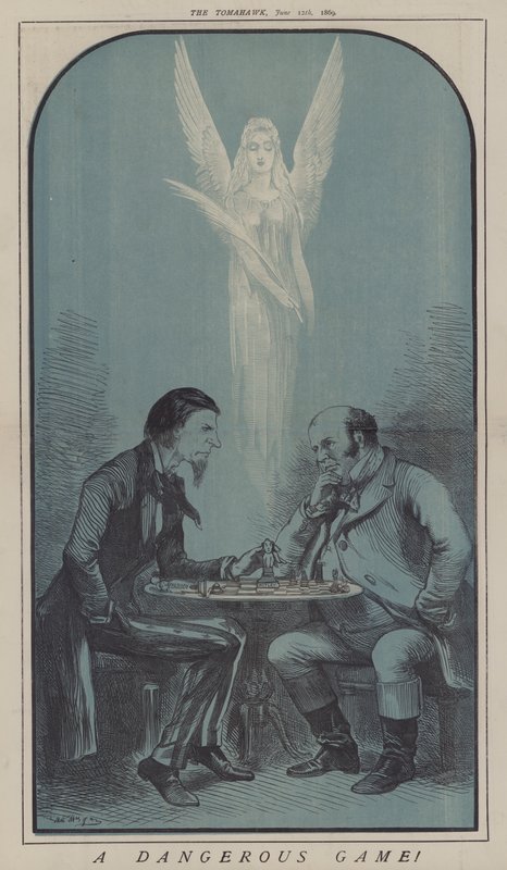 Un jeu dangereux ! (lithographie en couleur) - Matthew