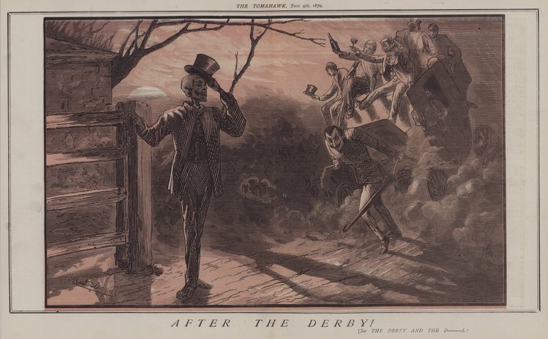 Après le Derby ! (lithographie en couleur) - Matthew