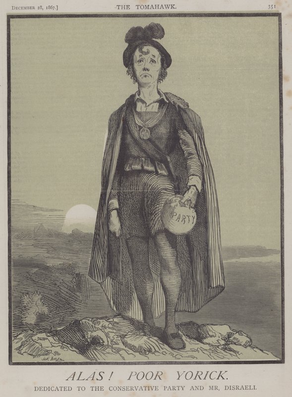 Hélas ! Pauvre Yorick (lithographie en couleur) - Matthew