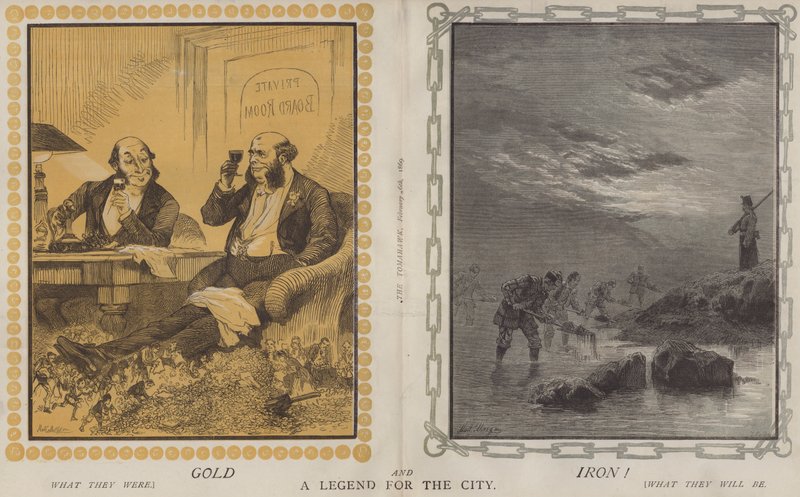 Or et fer ! Une légende pour la ville (lithographie en couleur) - Matthew
