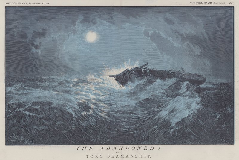 Les Abandonnés ! ou, la navigation tory (lithographie en couleur) - Matthew