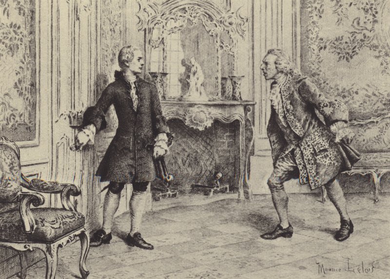 Illustration pour le Livre VII des Confessions de Jean-Jacques Rousseau - Maurice Leloir