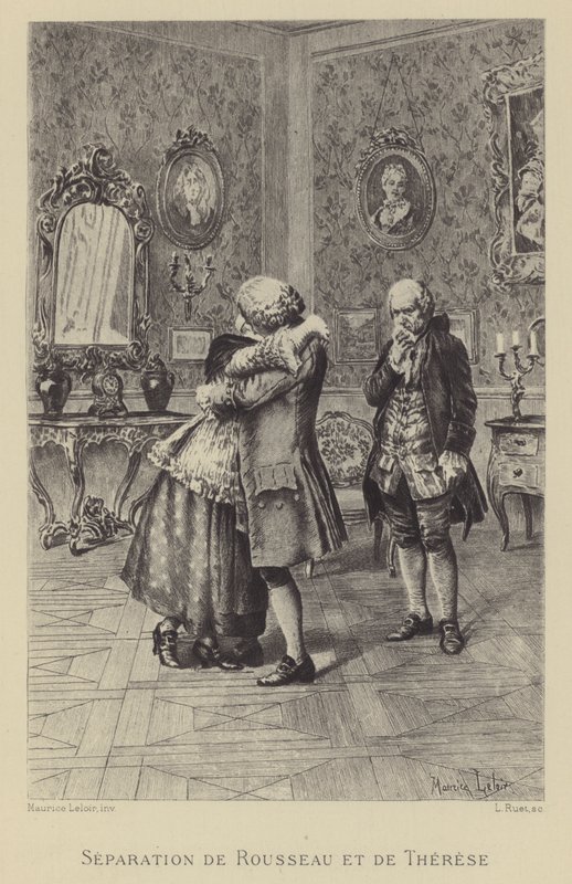 Séparation de Rousseau et Thérèse - Maurice Leloir