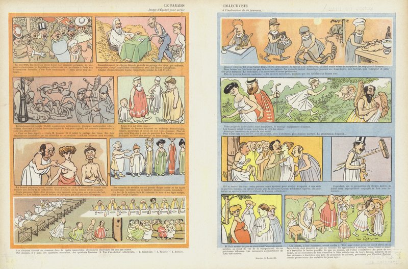 Le paradis collectiviste. Illustration pour Le Rire - Maurice Radiguet