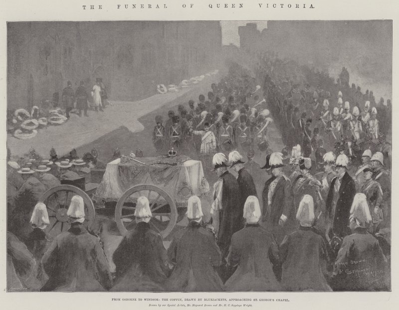 Les funérailles de la reine Victoria - Maynard Brown