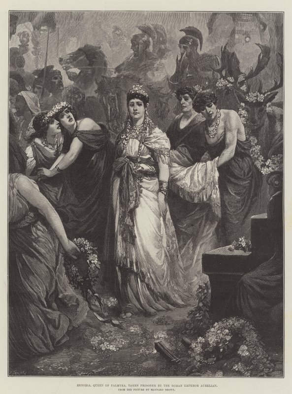 Zénobie, reine de Palmyre, capturée par l
