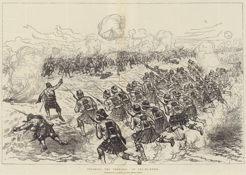 Assaut des tranchées de Tel-el-Kebir - Melton Prior