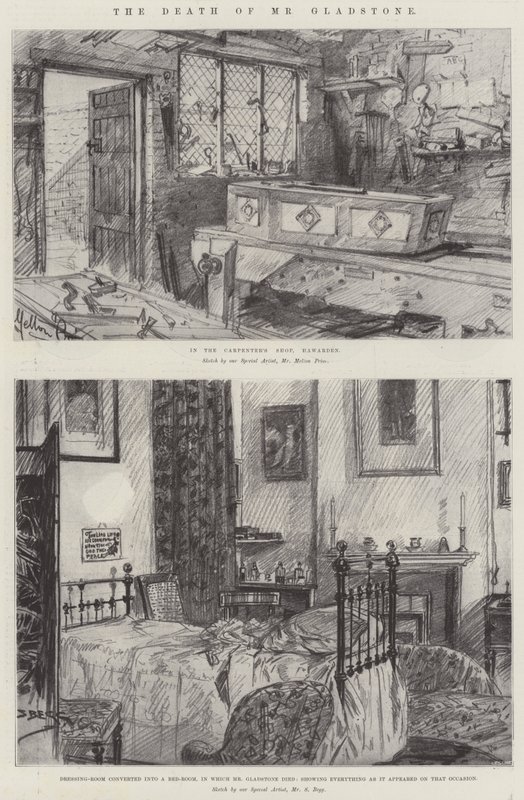 La mort de M. Gladstone - Melton Prior