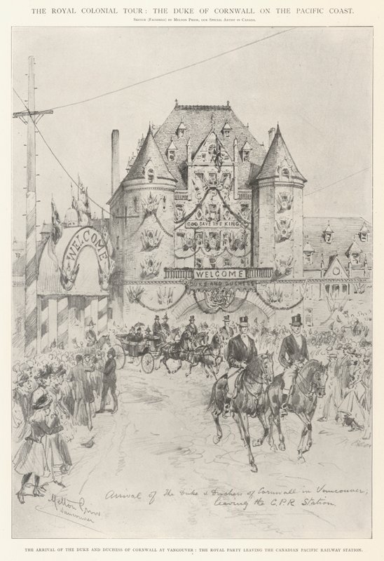 La Tournée Coloniale Royale, le Duc de Cornouailles sur la côte Pacifique - Melton Prior