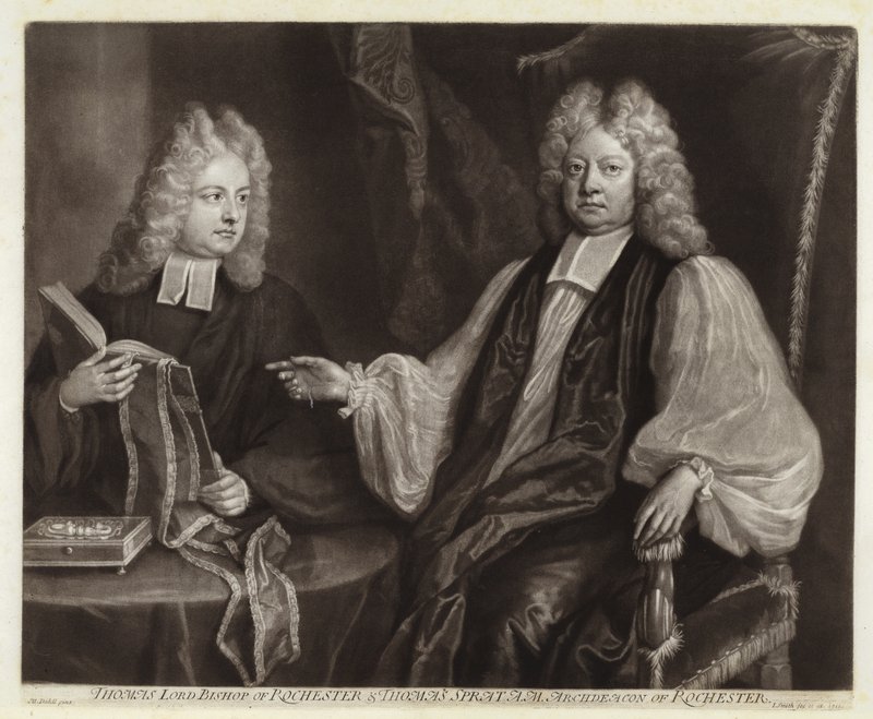 Portrait de Thomas Sprat et son fils - Michael Dahl