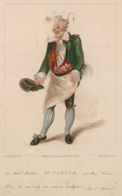 M. Gattie en Monsieur Morbleu dans Monsieur Tonson - Michael William Sharp